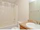 Bathroom with tub, shower, vanity, and toilet at 5942 Idlewood Pl, Lithonia, GA 30038