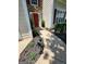 Sidewalk leading to the front door surrounded by a garden bed with a variety of flowers at 1447 Evanston, Marietta, GA 30062