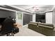 Large carpeted basement with lounge area and TV at 15 Miners Pt Se, Acworth, GA 30102