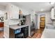 Kitchen featuring stainless steel refrigerator, laminate countertops, and hardwood floors at 2136 N Landing Way, Marietta, GA 30066