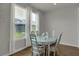 Cozy dining room features a modern table, neutral walls, and bright windows for a welcoming atmosphere at 2820 Aralynn Way, Atlanta, GA 30337