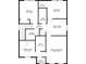 Second floor plan featuring bedrooms, bathrooms, laundry, Gathering room, WIC and dimensions at 2820 Aralynn Way, Atlanta, GA 30337