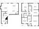 First and second floor plans showing room layouts, stairs, and dimensions for the home at 2820 Aralynn Way, Atlanta, GA 30337