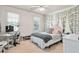 Bright bedroom with a bed, desk, computer, and natural light from two windows at 4759 Highland Point Dr, Auburn, GA 30011