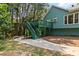 Charming backyard with a wooden deck at 533 Coolsprings Walk, Woodstock, GA 30188