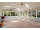 Bright sunroom with skylights and a beautiful outdoor view at 533 Coolsprings Walk, Woodstock, GA 30188
