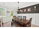 Charming dining room featuring a wooden table and bench seating, perfect for Gathering gatherings at 3374 Verdi Ln, Kennesaw, GA 30144
