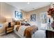 Tastefully decorated bedroom with a cozy bed, stylish furniture, and access to a balcony or patio at 5846 Schelton Se Pl, Mableton, GA 30126