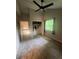Bedroom featuring modern ceiling fan, closet and abundant natural light streaming through the windows at 2500 Trent Dr, Marietta, GA 30066