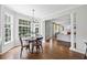 Cozy breakfast area with views of the backyard and connected to the living room at 2500 Ashbourne Dr, Lawrenceville, GA 30043