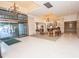 Inviting lobby with modern decor, beautiful chandeliers, and a comfortable seating area at 300 Peachtree Ne St # 11C, Atlanta, GA 30308