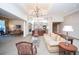 Welcoming lobby area featuring elegant chandelier and a comfortable seating area at 300 Peachtree Ne St # 11C, Atlanta, GA 30308
