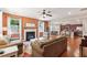 The open concept living room and kitchen area provides ample seating and natural light at 6202 Oakdale Ridge Se Ct, Mableton, GA 30126