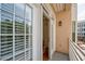 Balcony with light fixture and views of the neighborhood at 225 E Ponce De Leon Ave # 310, Decatur, GA 30030