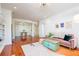 Cozy living room featuring hardwood floors, contemporary decor, and an open layout at 225 E Ponce De Leon Ave # 310, Decatur, GA 30030