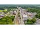 Wonderful aerial shot of city with trains and roads at 4847 Lakewood Dr, Acworth, GA 30101