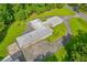 Overhead shot shows roof of house and huge driveway at 4847 Lakewood Dr, Acworth, GA 30101