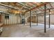 A clean basement with utilities and natural light at 4847 Lakewood Dr, Acworth, GA 30101