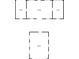 Floorplan illustrating the dimensions of the garage, storage and flex room with a 2-car garage at 4847 Lakewood Dr, Acworth, GA 30101