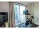 This balcony features a sliding glass door, allowing for an abundance of natural light in the bedroom at 1192 Cleburne Ne Ave, Atlanta, GA 30307