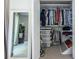 Organized walk-in closet with ample storage, shelving and drawers provides lots of space for clothing and accessories at 1192 Cleburne Ne Ave, Atlanta, GA 30307