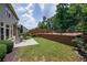 Outdoor patio set with backyard featuring green grass and playground at 115 Dunlavin Dr, Acworth, GA 30102