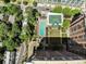 Aerial view of the complex highlighting the pool, green spaces, and proximity to the surrounding area at 1820 Peachtree Nw St # 1008, Atlanta, GA 30309