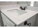 Close-up of bathroom vanity with white countertop and stylish fixtures at 6005 Crowley Dr, Douglasville, GA 30135
