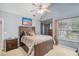 Spacious main bedroom with high ceilings, natural light and carpet at 201 Providence Dr, Dallas, GA 30157
