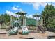 Community playground equipped with slides, climbing structures, and shaded areas at 201 Providence Dr, Dallas, GA 30157