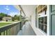 A long front porch featuring an adjacent lawn at 35 Ravenwood Dr, Rockmart, GA 30153