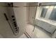 Luxurious shower features multiple jets, and a dual vanity is nearby with a marble top at 1090 Coleman Sw St, Atlanta, GA 30310