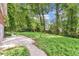 Secluded backyard featuring lush greenery and mature trees, perfect for outdoor enjoyment at 2991 Monterey Drive Dr, Decatur, GA 30032