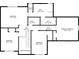 Layout of the home's second floor featuring bedrooms and baths; a walk-in closet is also displayed at 1095 Northpoint Trce, Roswell, GA 30076