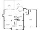 Detailed floor plan showing layout of the first floor, including the living room, kitchen, and garage at 1095 Northpoint Trce, Roswell, GA 30076