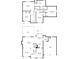 Combined floor plans for the first and second floors of the home, showing the layout of the house at 1095 Northpoint Trce, Roswell, GA 30076