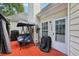 Back deck with seating and privacy curtains offering a relaxing outdoor space at 10119 Azalea Dr, Covington, GA 30014