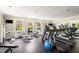 Well-equipped fitness center with treadmills, weight machines, and large windows for natural light at 1403 Ashford Creek Ne Cir, Atlanta, GA 30319