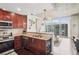Elegant kitchen showcasing granite countertops, stainless steel appliances, modern lighting, and bright interiors at 855 Peachtree Ne St # 3005, Atlanta, GA 30308