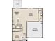 Floor plan showing the layout of the main level of the home at 133 Bandimere Pkwy, Dallas, GA 30157