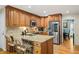 Beautiful kitchen with granite countertops, an island, and modern stainless-steel appliances at 5130 Stoneywood Se Cir, Mableton, GA 30126