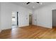 Bright bedroom features light hardwood floors and neutral walls, perfect for customization and relaxation at 367 Parkway Ne Dr # 7, Atlanta, GA 30312