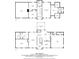 Detailed floor plan showing the layout of the two-story home, including bedrooms, living areas, and garage at 5148 Coolamber Dr, Powder Springs, GA 30127