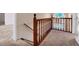 Hallway with wooden banister at 5148 Coolamber Dr, Powder Springs, GA 30127