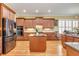 Beautiful kitchen with stainless steel appliances, a center island, and lots of counter space at 8095 Georgetown Cir, Suwanee, GA 30024