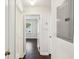 Hallway with hardwood floors and neutral paint color at 1617 Columbia Cir, Decatur, GA 30032