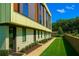 Modern townhome showcasing manicured lawn, walkway and architectural detail at 2424 Memorial Drive Se Dr # 3, Atlanta, GA 30317