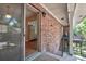 Private patio with a view through the sliding door to the kitchen at 4266 Roswell Ne Rd # H4, Atlanta, GA 30342