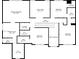 Second floor plan showcasing bedrooms, bathrooms, walk-in closets, and laundry room with specific dimensions at 236 Lakestone Pkwy, Woodstock, GA 30188