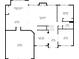 Detailed floor plan showcasing the layout of the first floor with dimensions for key areas at 236 Lakestone Pkwy, Woodstock, GA 30188